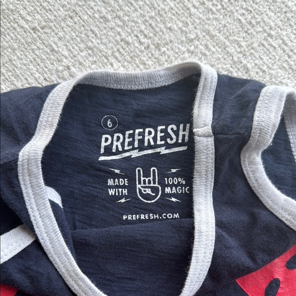 Prefresh Super Rad Kids Tank Top - Navy and Red - Picture 3 of 5